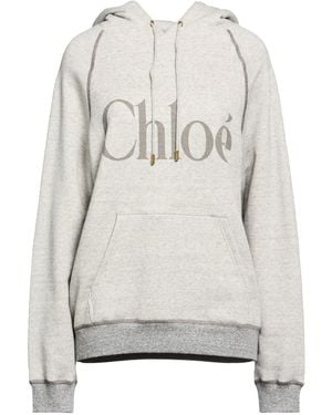 Chloé Light Sweatshirt Cotton, Lyocell - Grey