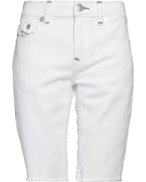 TRUE RELIGION Denim Shorts Cotton, Elastane - Blue