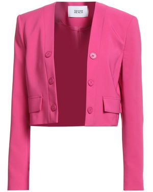 Silvian Heach Fuchsia Jacket Polyester, Elastane - Pink