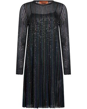 Missoni Midi-Kleid - Schwarz