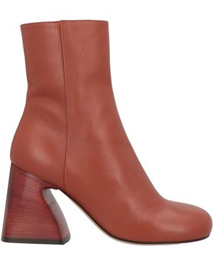 Sportmax Tan Ankle Boots Leather - Brown
