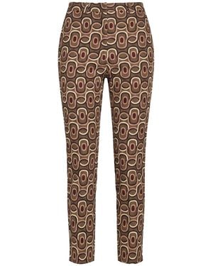 Maliparmi Military Pants Polyester, Elastane - Natural