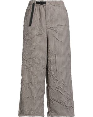 White Sand Camel Trousers Polyester, Viscose, Elastane - Grey