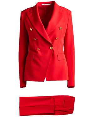 Tagliatore 0205 Suit Polyester, Elastane - Red