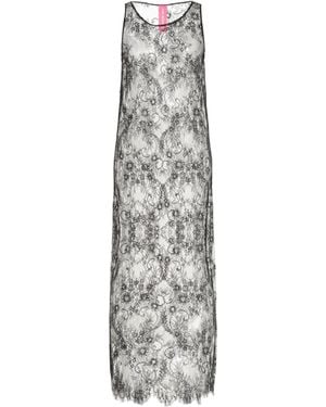 Pink Memories Robe Longue - Blanc