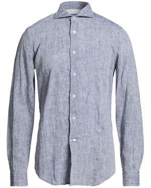 Siviglia Slate Shirt Linen - Blue