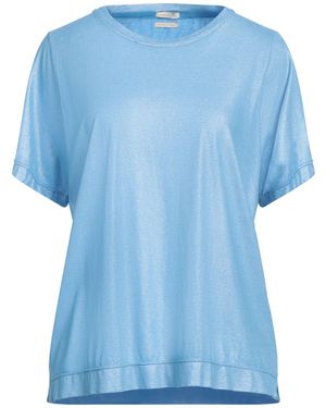 Massimo Alba Azure T-Shirt Cotton - Blue