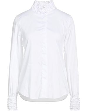 Caliban Shirt Cotton, Polyamide, Elastane - White