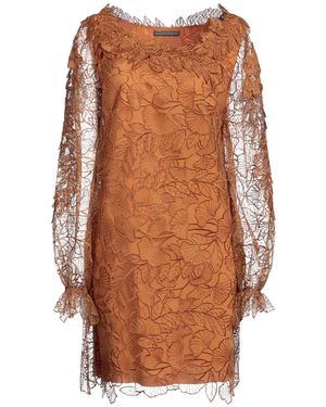 Alberta Ferretti Mini Dress - Brown