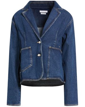 Saks Potts Blazer Organic Cotton, Lambskin - Blue