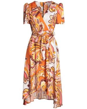Liquorish Midi Dress - Orange