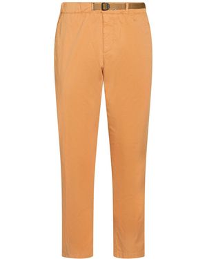 White Sand Pants Cotton, Elastane - Orange
