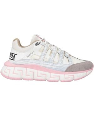 Versace Trigreca Trainers Calfskin, Textile Fibres - Pink
