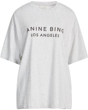Anine Bing Light T-Shirt Cotton - Gray