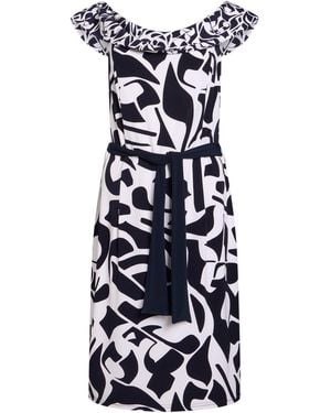 Joseph Ribkoff Midi Dress Polyester, Elastane - Blue