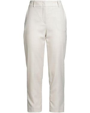 Eleventy Trousers Wool, Metallic Fibre, Polyamide - White