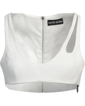 David Koma Top Viscose, Acetate, Elastane - Gray
