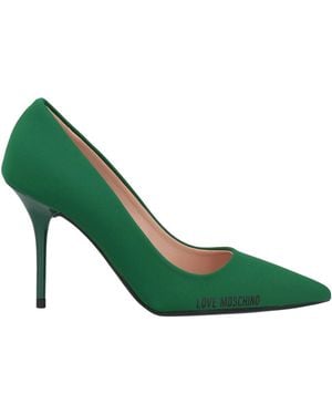 Love Moschino Dark Pumps Textile Fibers - Green