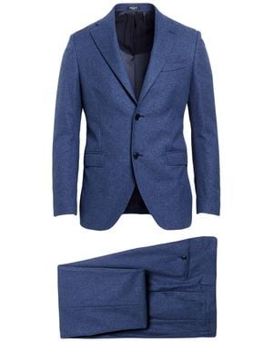 BRERAS Milano Suit Virgin Wool, Cotton, Silk - Blue