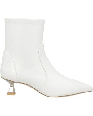 Stuart Weitzman Ankle Boots Leather - White