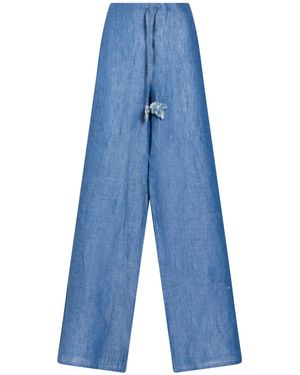 MARYBLOOM Trousers Linen - Blue