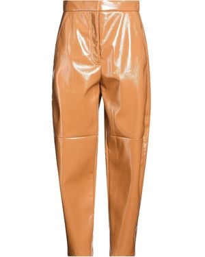 Tela Camel Pants Polyester, Polyurethane - Orange
