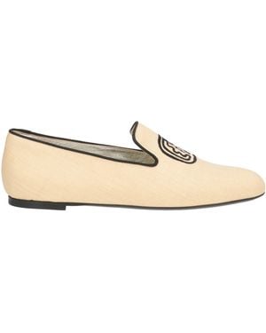 Ines De La Fressange Paris Loafers Straw, Textile Fibres - Natural