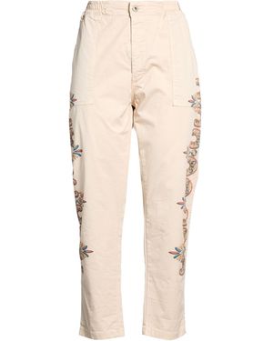 FRONT STREET 8 Pants Cotton - Natural