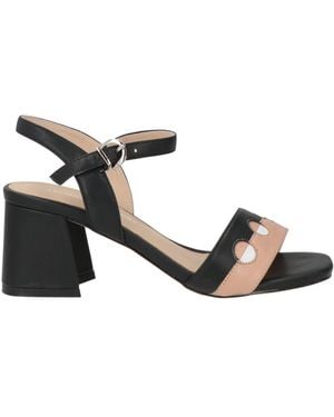 Luciano Barachini Sandals Leather - Black