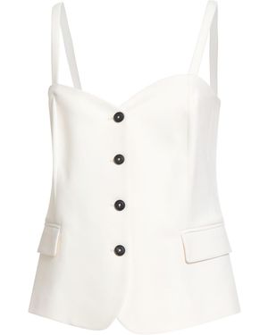 Antonelli Ivory Top Polyester, Virgin Wool, Elastane - White