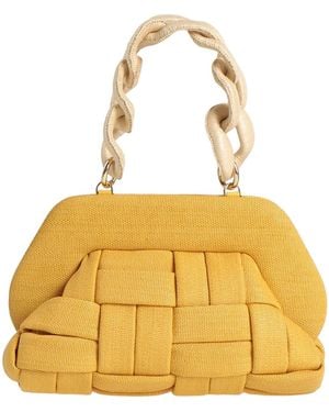 THEMOIRÈ Handbag Organic Cotton, Straw - Metallic