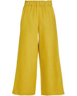 Casa Raki Pants Organic Linen - Yellow
