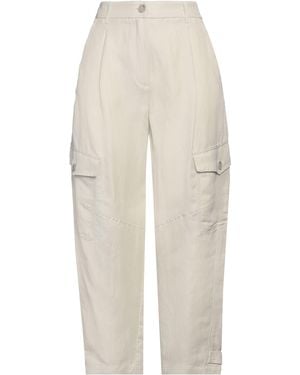 Marella Trousers Viscose, Linen - White