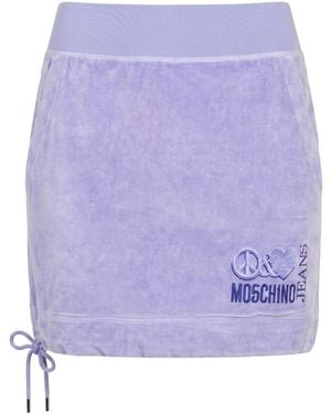 Moschino Mini Skirt Cotton, Elastane - Purple