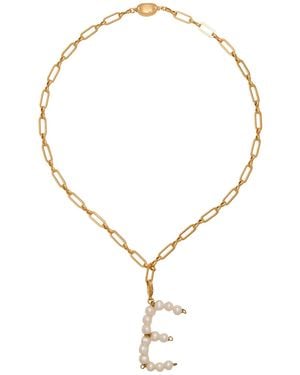 Timeless Pearly Ivory Necklace Metal - Metallic