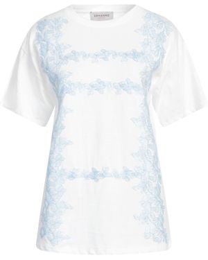 ERMANNO FIRENZE T-Shirt Cotton, Polyester, Polyamide - White