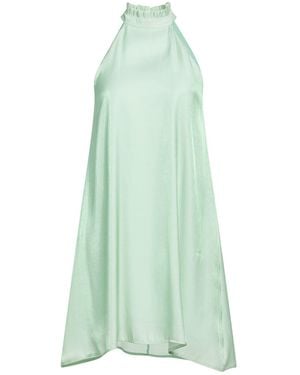 Atos Lombardini Light Mini Dress Viscose, Polyester - Green