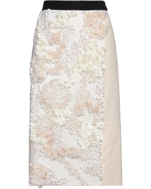 Plan C Midi Skirt Cotton, Polyester - Natural