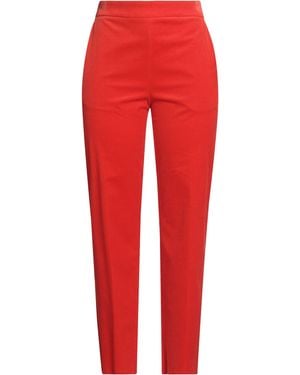 Agnona Trousers Cotton, Cashmere, Elastane - Red
