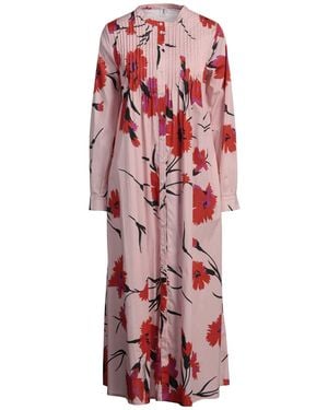 1 One Midi Dress Cotton, Elastane - Red