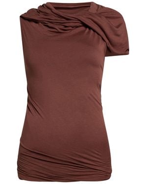 Rick Owens Top Viscose - Brown