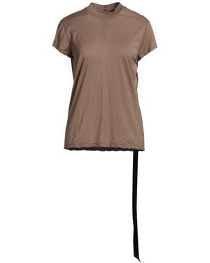 Rick Owens T-Shirt Cotton - Natural