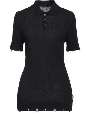 Takeshy Kurosawa Midnight Polo Shirt Cotton, Acrylic - Black