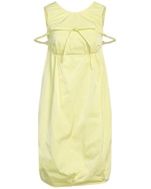 Sportmax Minimalist Solid Balloon Dress - Yellow