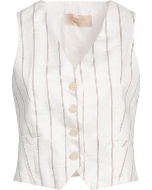 Kaos Tailored Vest Linen, Polyamide - White