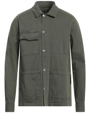 Care Label Denim Shirt - Green