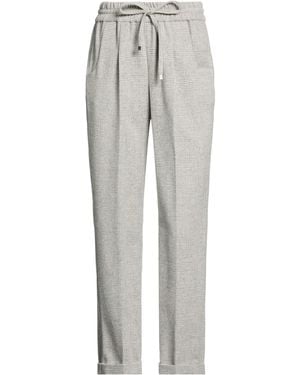 Kiton Pants Virgin Wool, Cashmere, Polyester - Gray