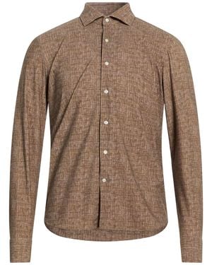 Ghirardelli Shirt Polyamide, Elastane - Brown