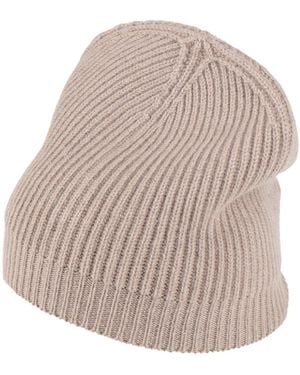 Peserico Taupe Hat Virgin Wool, Silk, Viscose, Cashmere, Polyester - Grey