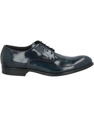 Exton Lace-Up Shoes Leather - Blue